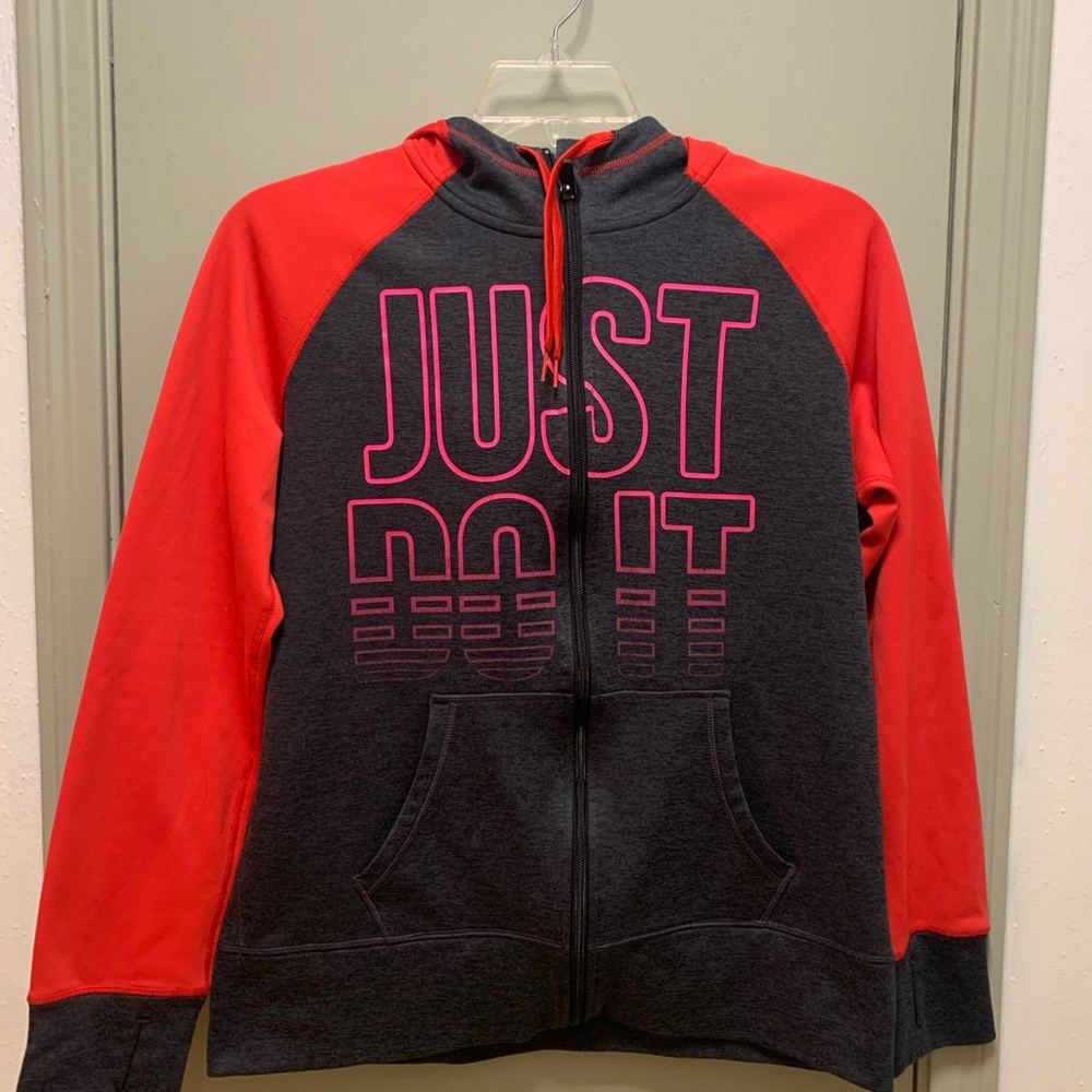 Nike Therma-FIT Women's Running Sweatshirt and Hoodie Light “Just Do It” EUC L - Picture 10 of 16